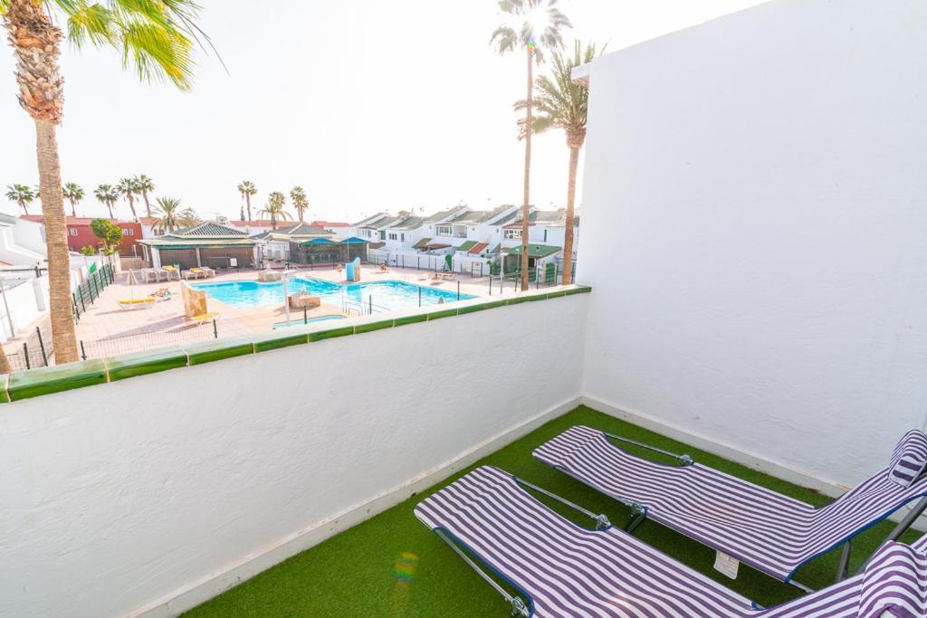 Deluxe Duplex Bungalow Private Parking Maspalomas  Exteriör bild